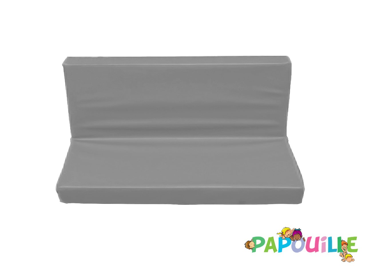 Banquette ras de sol sans armature gris