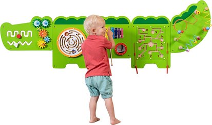 Motricité - Structure et panneaux D'activités - Panneau d'activités murale le grand crocodile