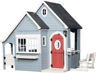 Mobilier - Cabane enfant - Maison enfant en bois | Maison de jeux pour l'extérieur / jardin | Maisonnette / Cabane de jeu avec cuisine et accessoires EN 71