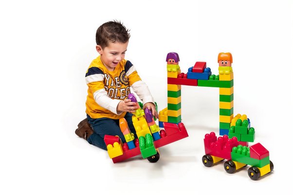 Jouets - Jeux de Construction - Blocs de construction plastique 64 pièces