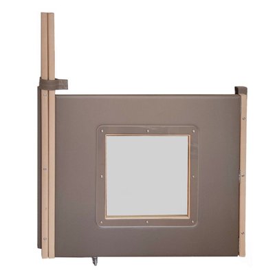 Mobilier - Barrière de séparation & Cloison crèche - Portillon de séparation avec fenêtre en bois collectivité - sur mesure