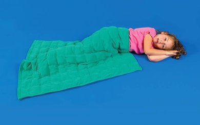 Motricité - Eveil Sensoriels et Tactiles - Couverture lestée enfant 76 x 86 cm - 2 Kg