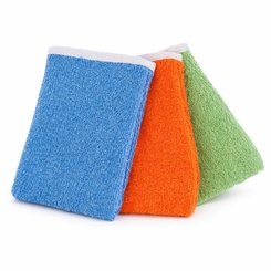 Change - Linge de Toilette Bébé, Enfant - Set de 3 gants de toilette éponge d'apprentissage