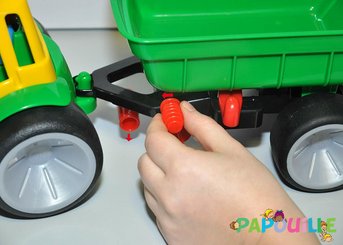 Jouets - Garages, Voitures et Circuits pour Enfant - Grand tracteur avec remorque enfant