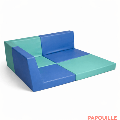 Mobilier - Meuble en mousse et Pouf - Tapis aire de jeux d'angle en mousse avec dossier
