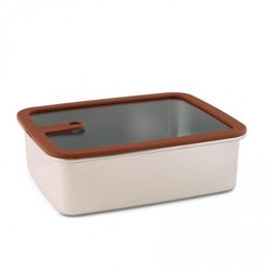 Repas - Raviers, Coupelles et boite de conservation - Boite de conservation - 2.4 L - Inox micro-ondable