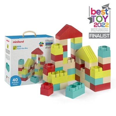 Jouets - Jeux de Construction - Jeu de Construction - Ensemble de 40 grands blocs de construction Eco-Friendly 