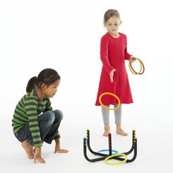 Motricité - Jeux de Motricité Libre - Jeu de lancer d'anneaux 