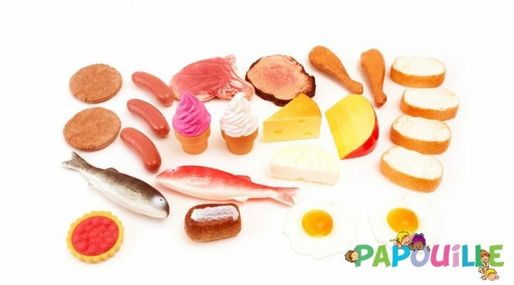 Jouets - Jouets d'Imitation et d'Imagination - de // Assortiment de 24 aliments