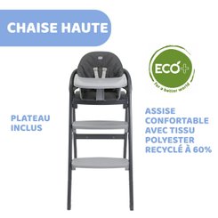 Puériculture - Chaise haute bébé et Siège Repas - Chaise haute Crescendo évolutive 