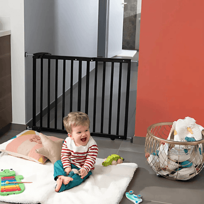 Médical et Prévention - Barrières de Sécurité Enfant - Barrière de sécurité - Noir - 63cm à 106cm
