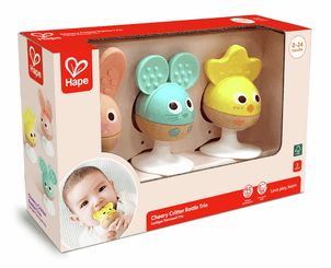 Jouets - Hochets et Jouets Sensoriels - 3 hochets à ventouse - animaux