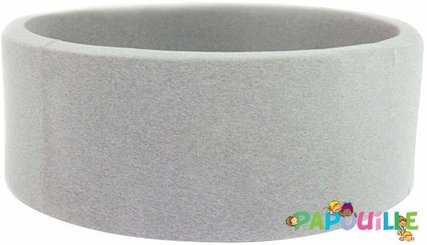 Motricité - Piscine à balles - Piscine à balles pour bébé avec 600 balles 125x40cm gris clair balles rouge