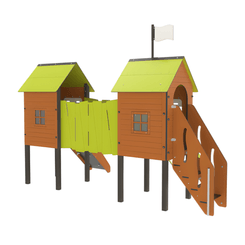 Mobilier - Aire de jeux et structure extérieure - Structure de jeux La promenade - Fixations courtes