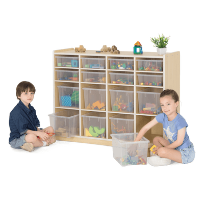 Mobilier - Meuble de rangement scolaire - Meuble de rangement 16 bacs - Yuni