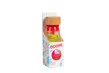 Motricité - Eveil Sensoriels et Tactiles - Bouteille sensorielle - spiral rose 