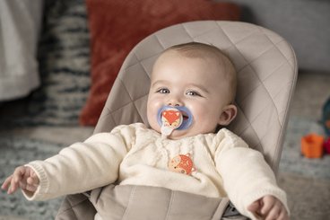 Repas - Tétine et Sucette - DE // 2 sucettes soft touch silicone taille 0-6m physiologique