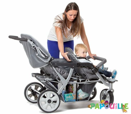 Puériculture - Poussette - Poussette 4 places cabrio buggy