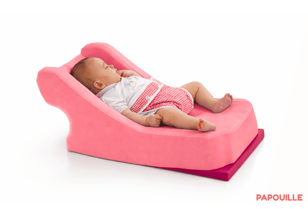 Transat confort en mousse pvc fuchsia