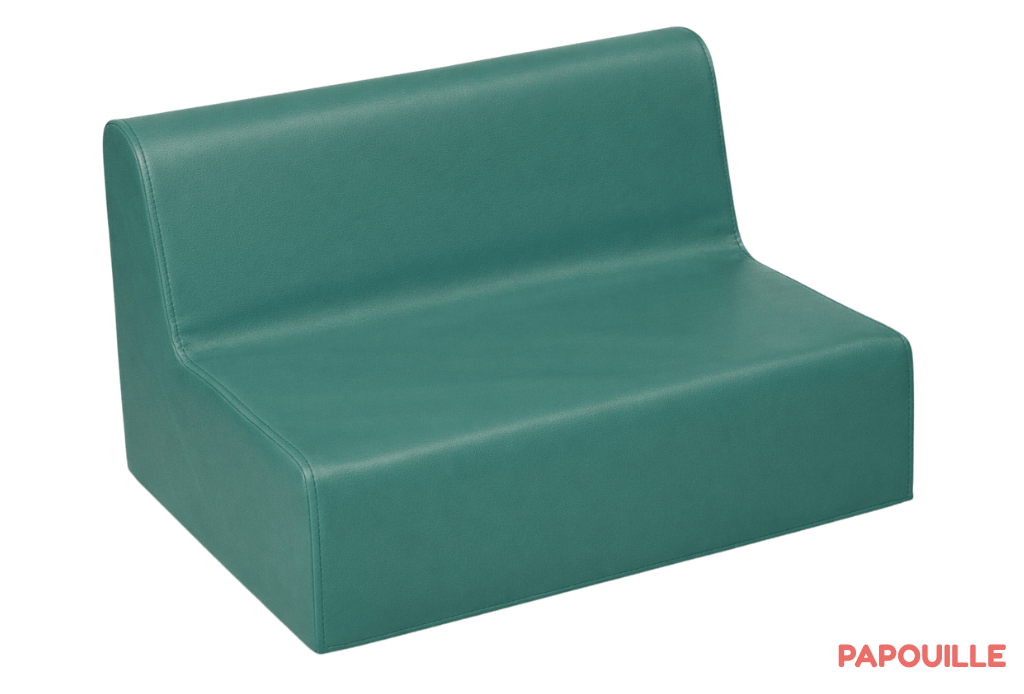 Banquette enfant 2 à 3 places en mousse pvc h. 17cm - Mykonos 