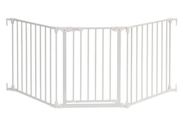 Médical et Prévention - Protection et Sécurité (EPI) - Barrière - Portillon avec rallonge 74,5 cm jusqu’à 195 cm - Blanc