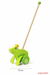 Jouets - Jouets à Pousser, à Tirer - Le roi des grenouilles à pousser