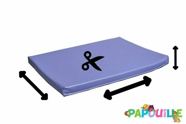 Change - Matelas à Langer - Matelas plat ep 4cm sur mesure jaune