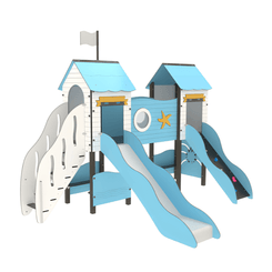 Mobilier - Aire de jeux et structure extérieure - Structure de jeux Mer Thalassa - Fixations courtes