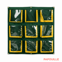 Mobilier - Accessoires pour meuble de rangement - Lot de 2 panneaux 9 pochettes