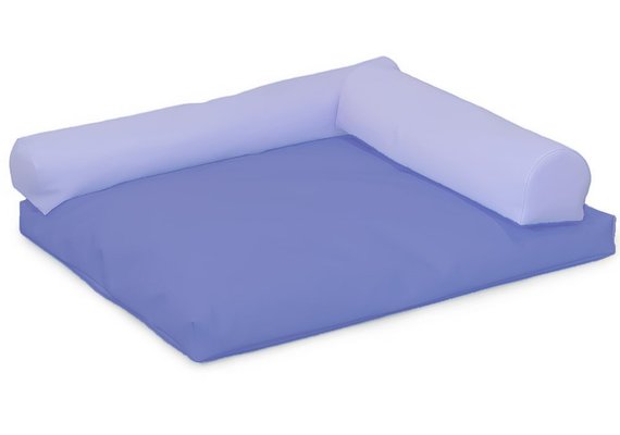 Mobilier - Espace bébé et rassemblement - Coussin carré avec rouleaux bleu pastel bleu foncé