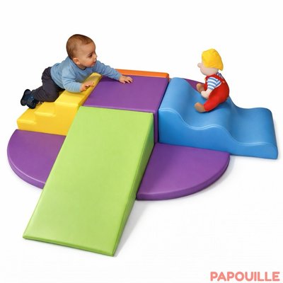 Motricité - Parcours de Motricité Crèche - Kit de modules essentiel tipas avec tapis en mousse pvc