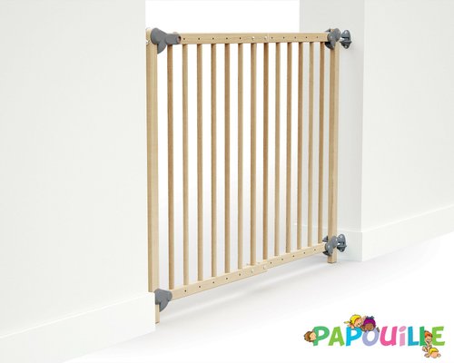 Médical et Prévention - Barrières de Sécurité Enfant - Barrière de sécurité portillon enfant amovible 73-110cm naturel