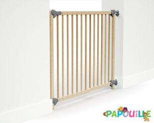 Médical et Prévention - Barrières de Sécurité Enfant - Barrière de sécurité portillon enfant amovible 73-110cm naturel