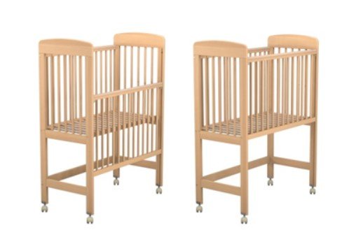 Couchage - Lit Crèche en Bois bébé, enfant - Lit à barreaux haut 100 x 50 cm