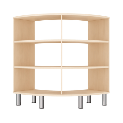 Mobilier - Meuble de rangement scolaire - Meuble de rangement arrondi 6 cases - Lou