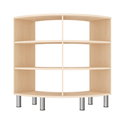 Mobilier - Meuble de rangement scolaire - Meuble de rangement arrondi 6 cases - Lou