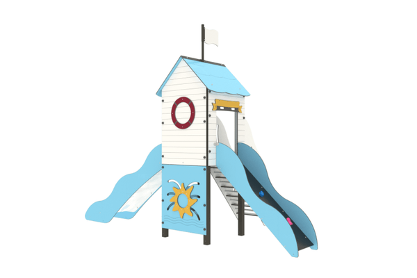 Mobilier - Aire de jeux et structure extérieure - Structure de jeux Mer Tonnerre - Fixations courtes