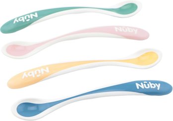 Repas - Couverts Enfant, Adulte - Cuillère thermosensible à bord doux – paquet de 4 - 3m+