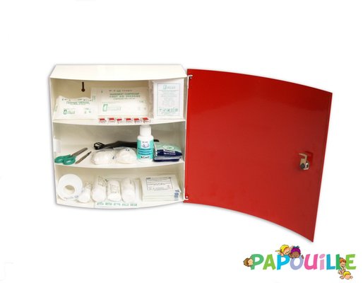 Médical et Prévention - Armoires à Pharmacie - Armoire à pharmacie crèche et collectivités 8 personnes - complète