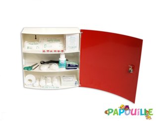 Médical et Prévention - Armoires à Pharmacie - Armoire à pharmacie crèche et collectivités 8 personnes - complète