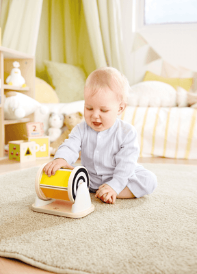 Jouets - Jouets d'Éveil - Tambour rotatif avec miroir Montessori 