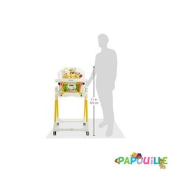 Puériculture - Chaise haute bébé et Siège Repas - Chaise haute prima pappa follow me 3 réglable en hauteur / fox