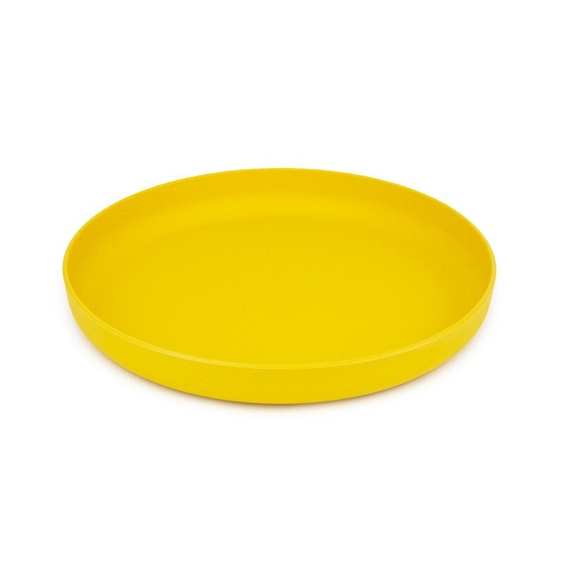 Assiette plate en pla diam. 17,8 jaune