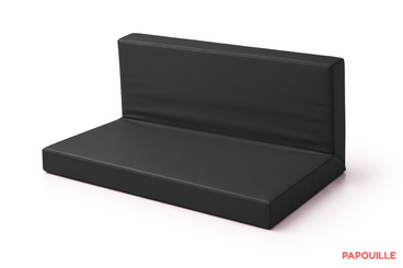 Mobilier - Meuble en mousse et Pouf - Banquette ras de sol sans armature noir