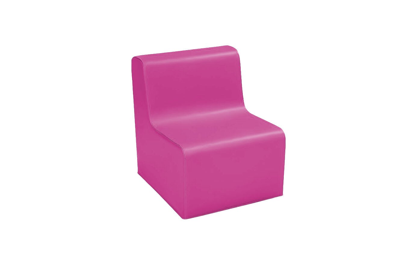 Chauffeuse droite hauteur 25cm fuchsia