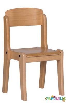 Mobilier - Chaise & fauteuil pour crèche - Chaise pour crèche en bois empilable t00 h.18cm