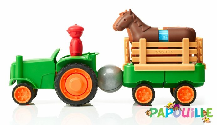 Jouets - Garages, Voitures et Circuits pour Enfant - Le tracteur magnétique de la ferme