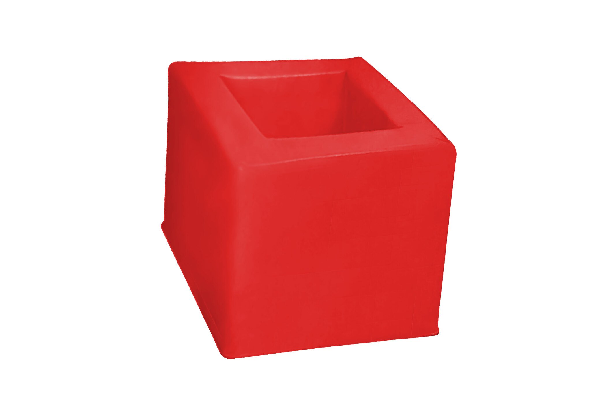 Cube de rangement rouge