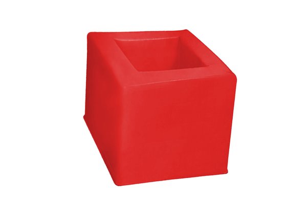 Mobilier - Meuble en mousse et Pouf - Cube de rangement rouge