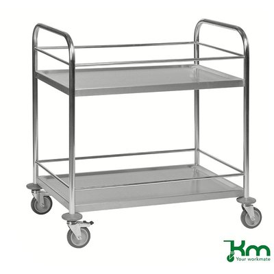 Mobilier - Meuble de rangement scolaire - Mini chariot inox